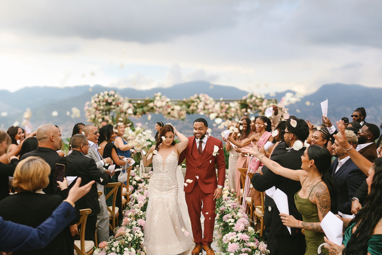 Oceanfront ceremony at sunset — Punta Cana