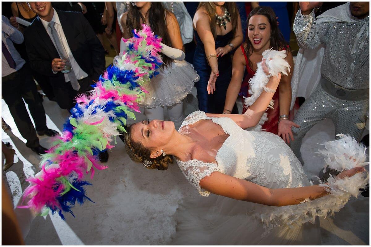 Couple reception moment