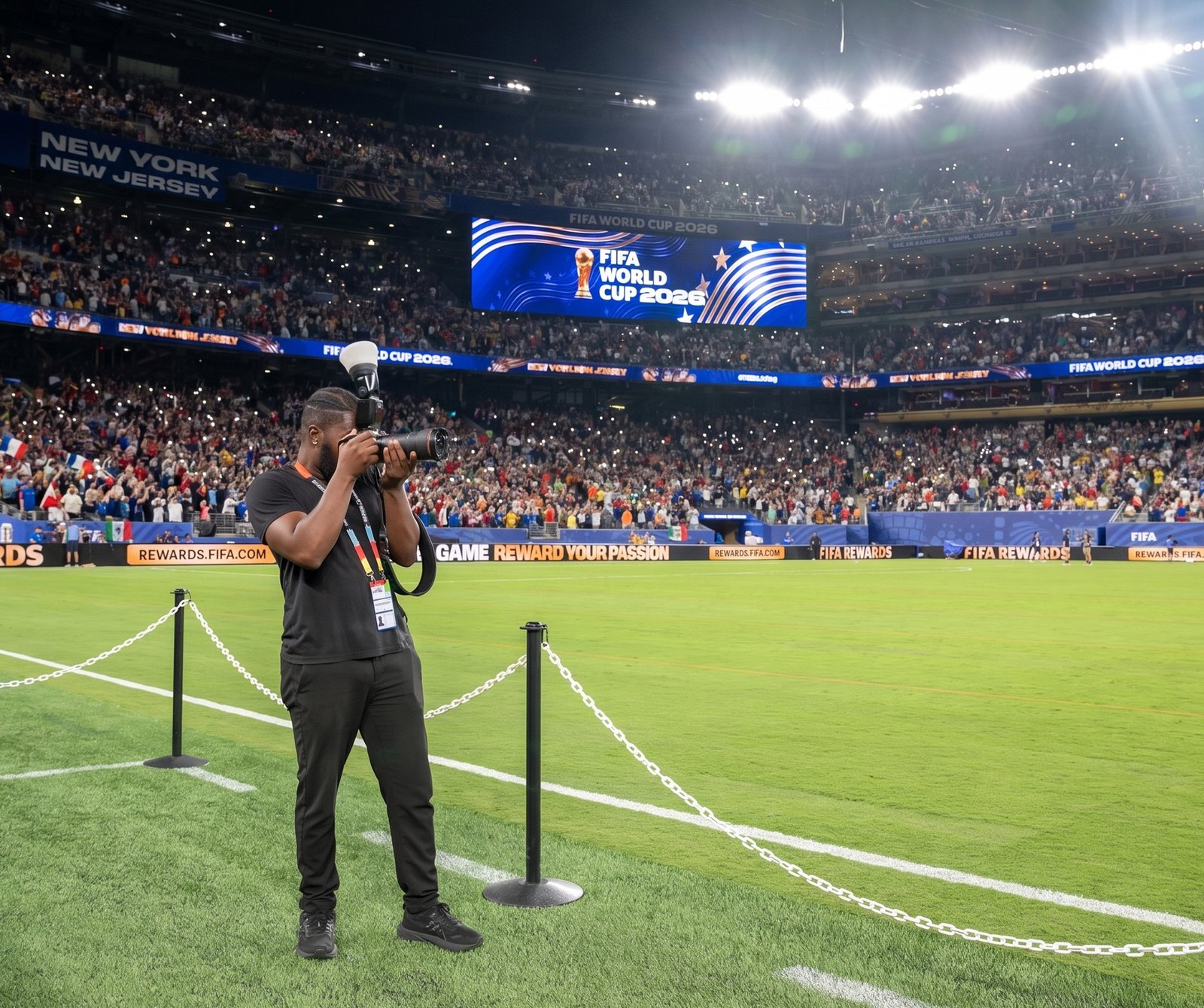 Devin photographing a major live event